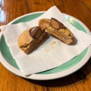 Homemade Peanut Butter Cookie with Reese’s Pieces
