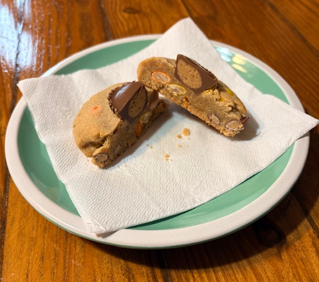 Homemade Peanut Butter Cookie with Reese’s Pieces